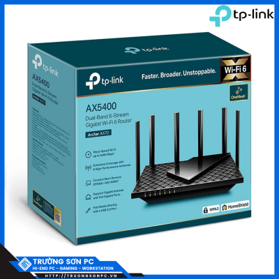 Bộ Phát Wifi TP-Link Archer AX72 | Router Wi-Fi 6 Băng Tần Kép Gigabit AX5400