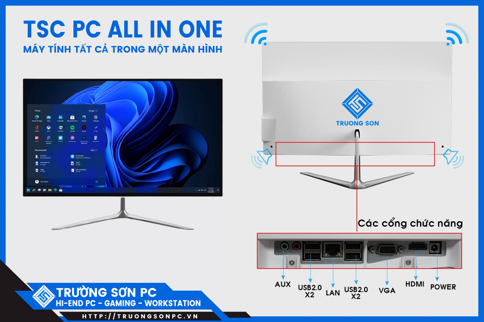 Máy Tính AIO TSC PC ALL IN ONE | Intel Core i3 | 4GB RAM | 240GB SSD ...